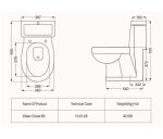 توالت فرنگی مروارید مدل رومینا